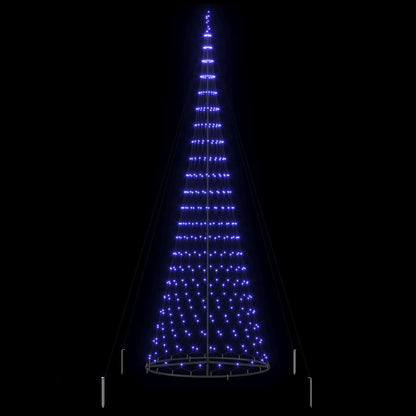 Albero di Natale LED Blu 138.5 x 138.5 x 399 cm Metallo
