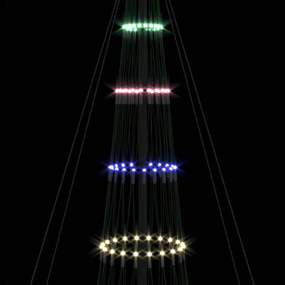 Albero di Natale LED Multicolore 138.5 x 138.5 x 399 cm Metallo