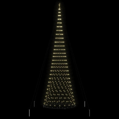 Albero di Natale LED Bianco caldo 160 x 160 x 500 cm Metallo