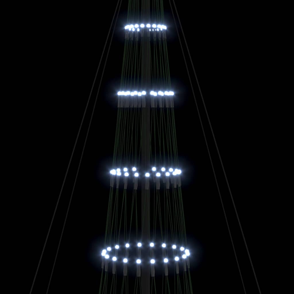 Albero di Natale LED Bianco freddo 160 x 160 x 500 cm Metallo