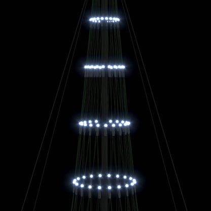 Albero di Natale LED Bianco freddo 160 x 160 x 500 cm Metallo