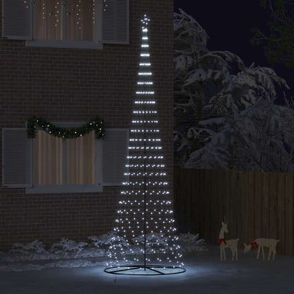 Albero di Natale LED Bianco freddo 160 x 160 x 500 cm Metallo