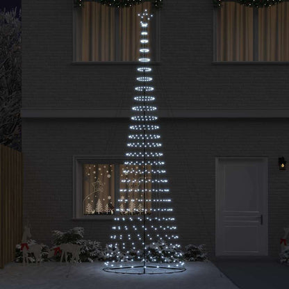 Albero di Natale LED Bianco freddo 160 x 160 x 500 cm Metallo