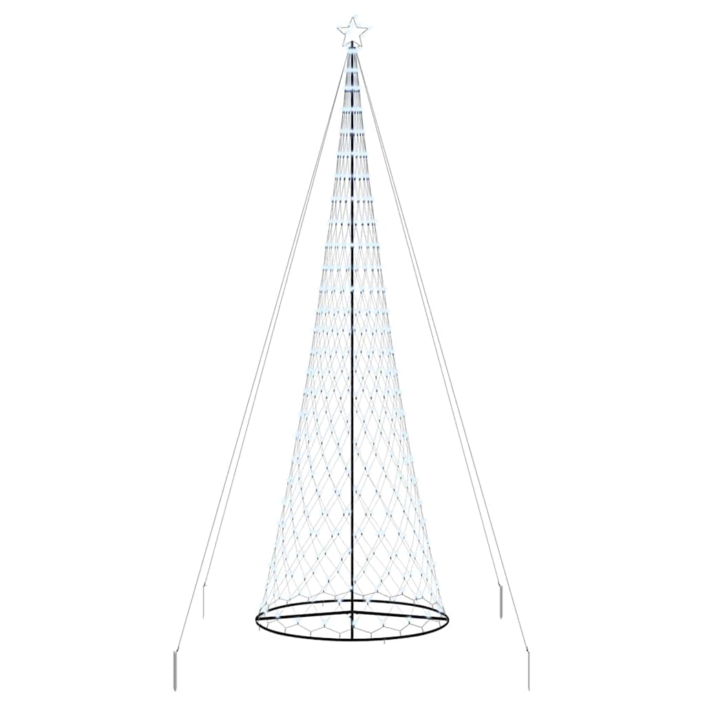 Albero di Natale LED Bianco freddo 160 x 160 x 500 cm Metallo