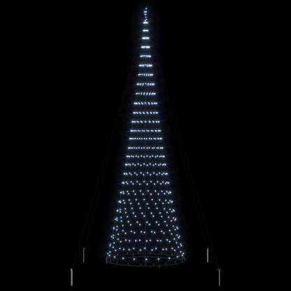 Albero di Natale LED Bianco freddo 160 x 160 x 500 cm Metallo