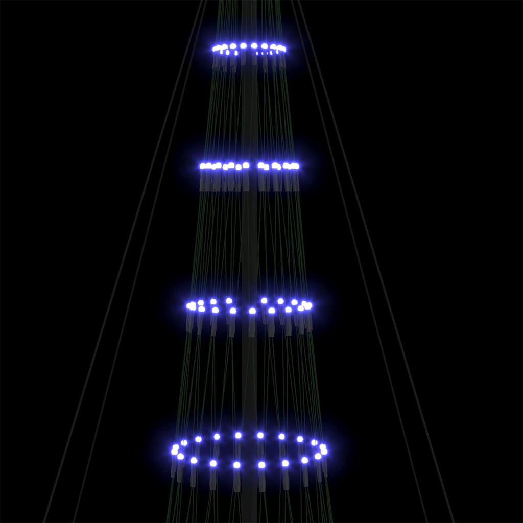Albero di Natale LED con 550 LED Blu 160 x 160 x 500 cm Metallo
