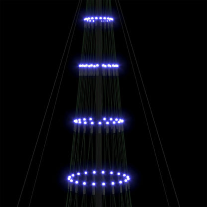 Albero di Natale LED con 550 LED Blu 160 x 160 x 500 cm Metallo