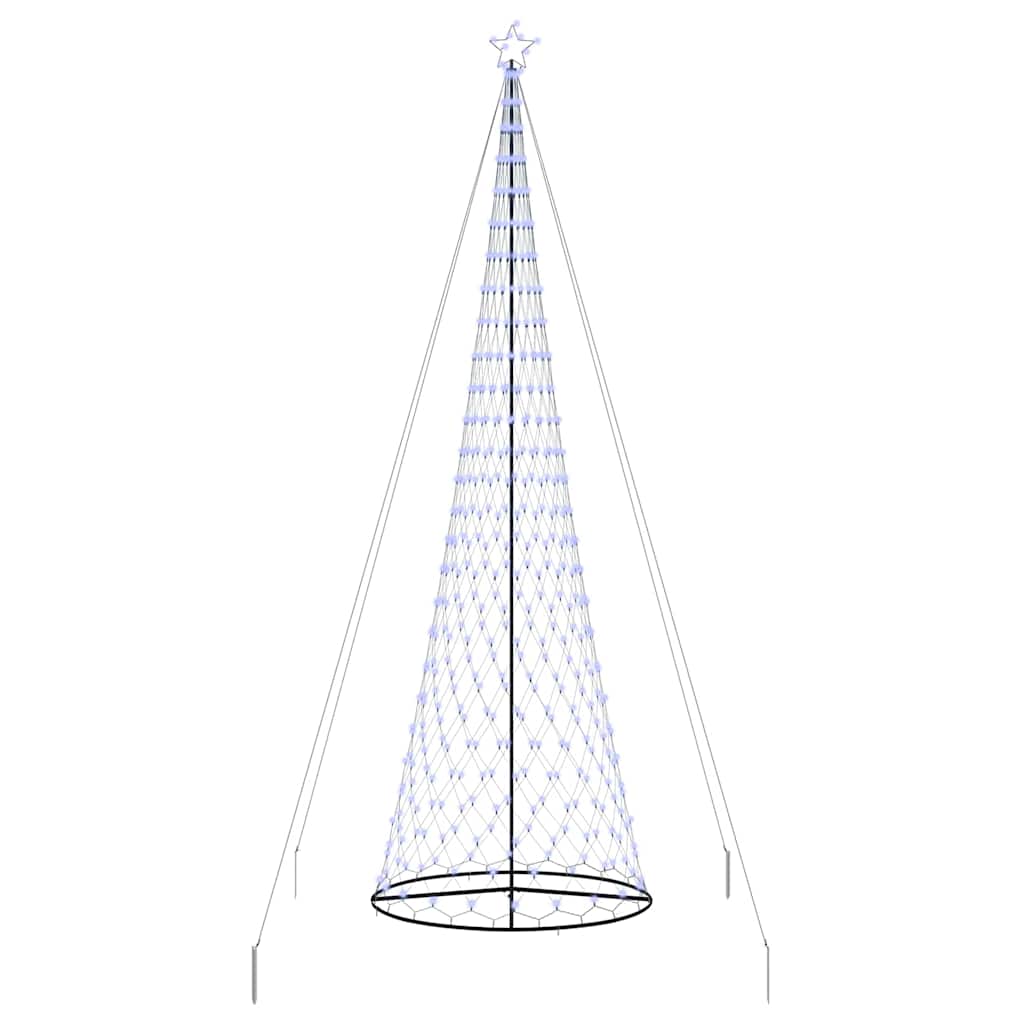 Albero di Natale LED con 550 LED Blu 160 x 160 x 500 cm Metallo
