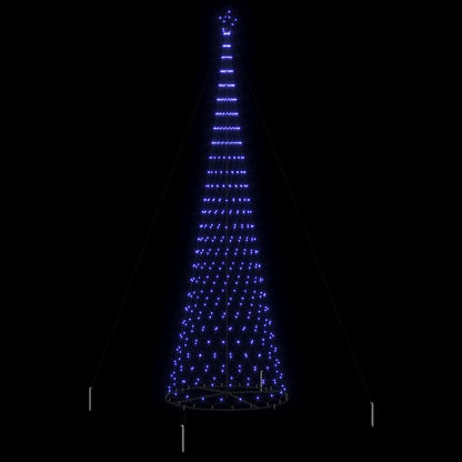 Albero di Natale LED con 550 LED Blu 160 x 160 x 500 cm Metallo