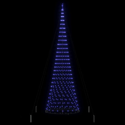 Albero di Natale LED con 550 LED Blu 160 x 160 x 500 cm Metallo
