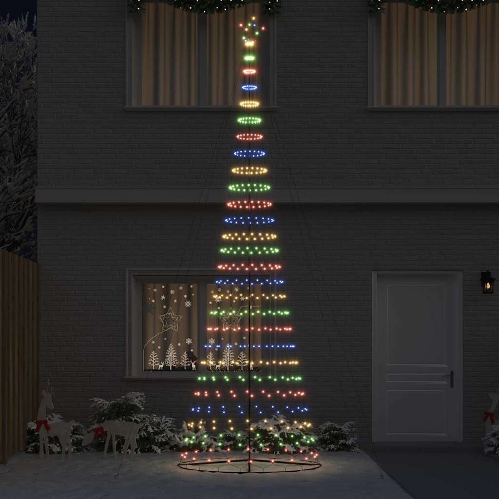 Albero di Natale LED Multicolore 160 x 160 x 500 cm Metallo