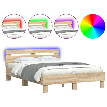 Struttura del letto Sonoma 137 x 190 cm Legno multistrato | homemem39