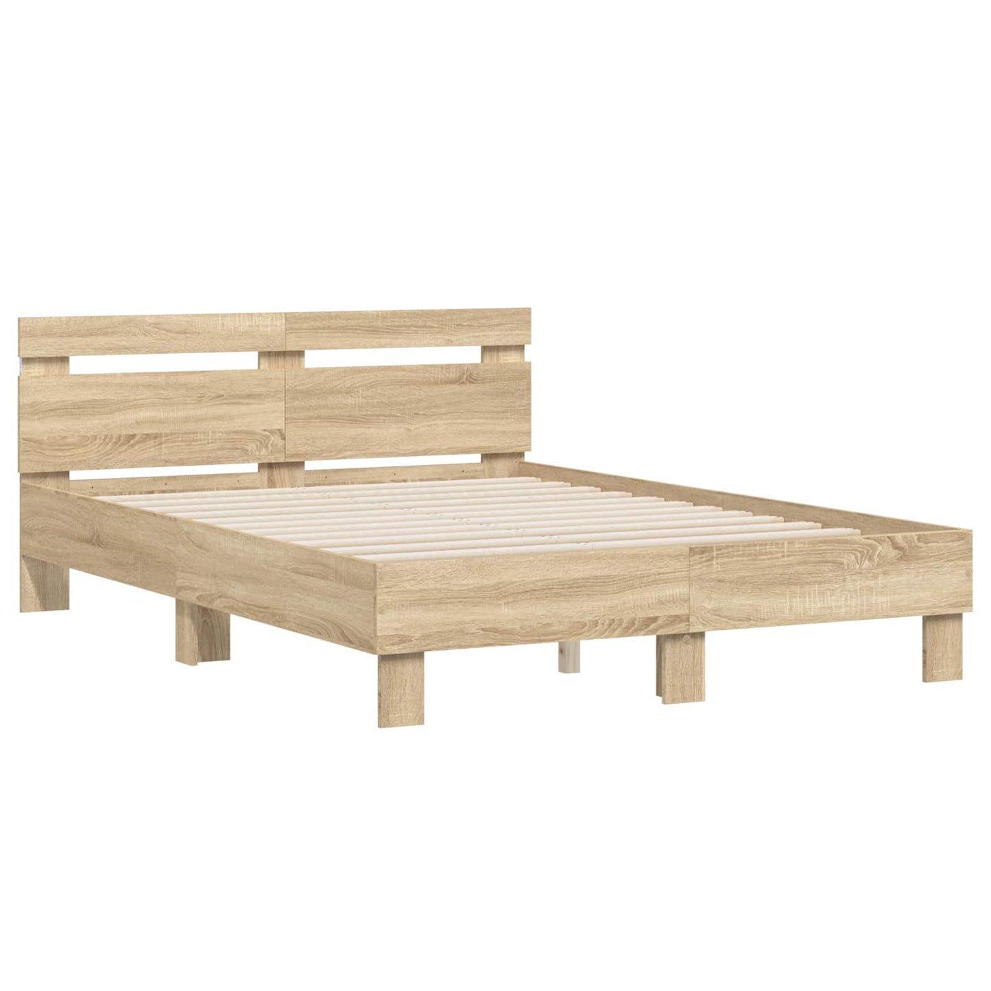 Struttura del letto Sonoma 137 x 190 cm Legno multistrato | homemem39