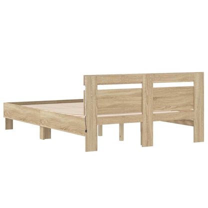 Struttura del letto Sonoma 137 x 190 cm Legno multistrato | homemem39