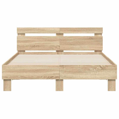Struttura del letto Sonoma 137 x 190 cm Legno multistrato | homemem39