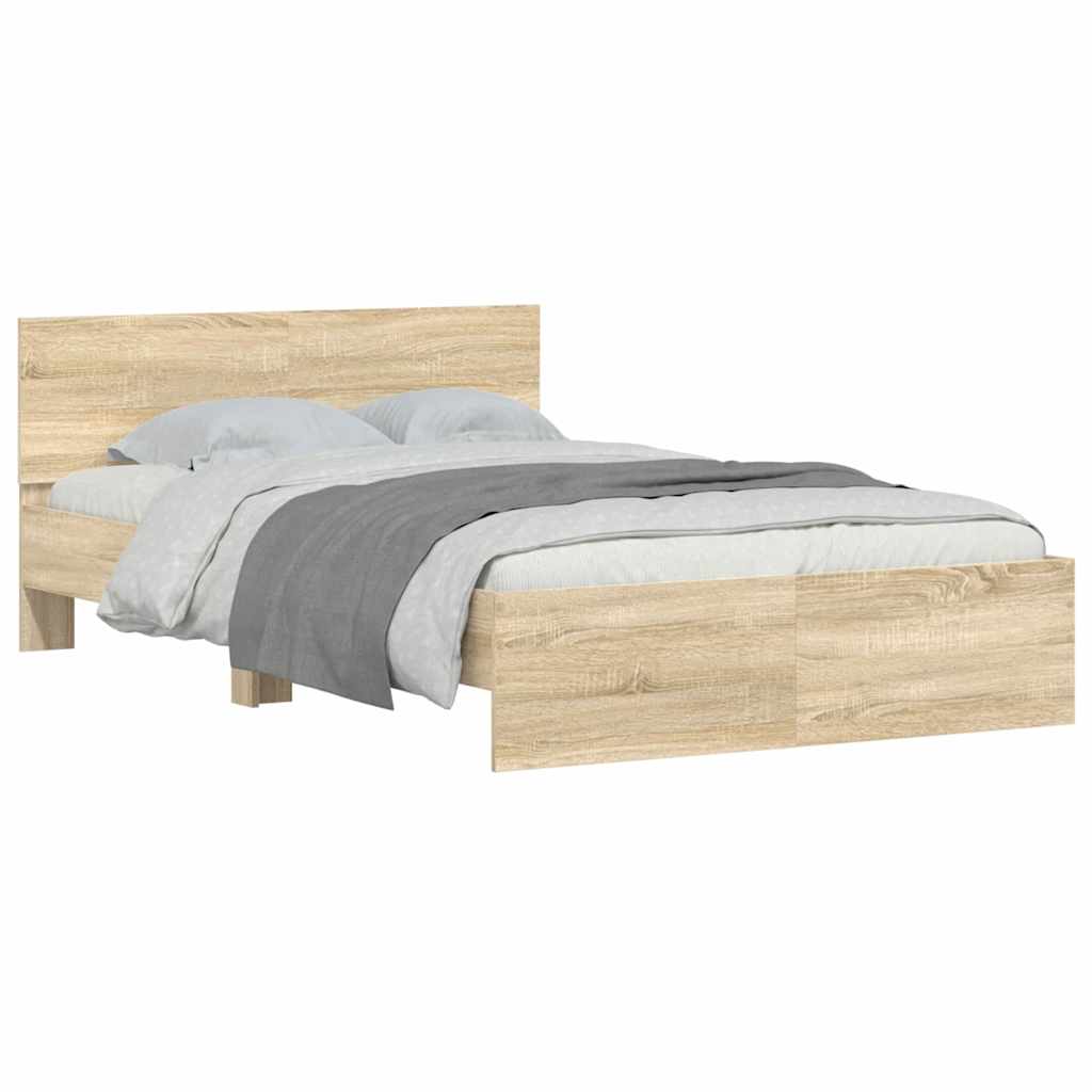Struttura del letto Sonoma 137 x 190 cm Legno multistrato | homemem39