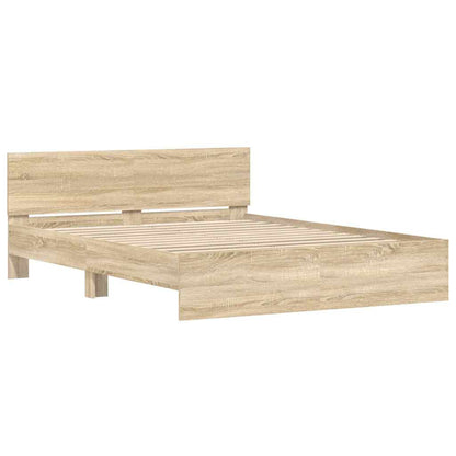 Struttura del letto Sonoma 152 x 203 cm Legno multistrato | homemem39