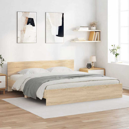 Struttura del letto Sonoma 193 x 203 cm Legno ingegnerizzato | homemem39