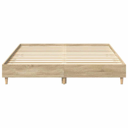 Struttura del letto Sonoma 152 x 203 cm Legno multistrato | homemem39