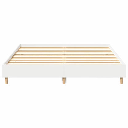 Struttura del letto 2 pcs Bianco 152 x 203 cm Legno multistrato | homemem39