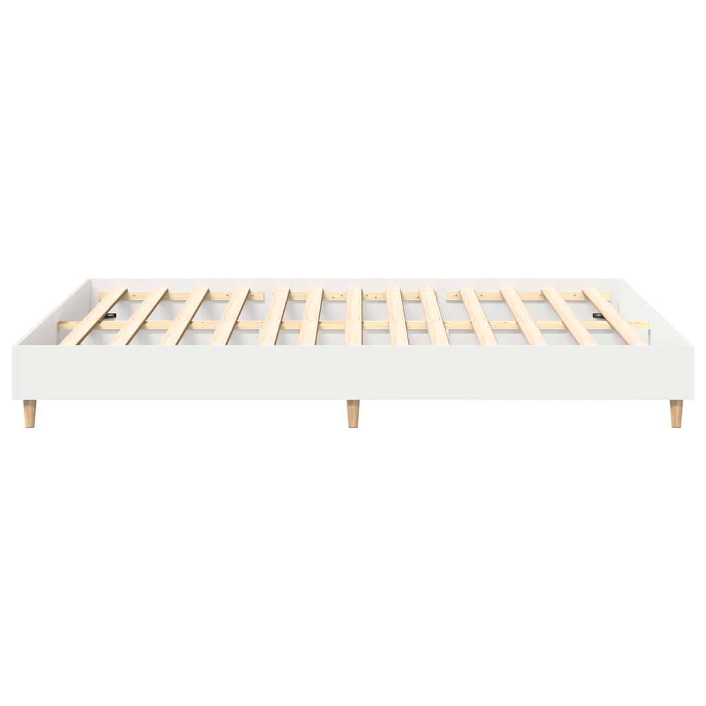 Struttura del letto 2 pcs Bianco 152 x 203 cm Legno multistrato | homemem39