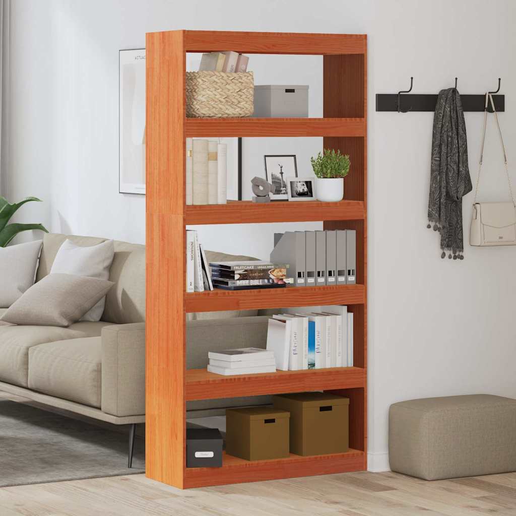 Armadio per Libri Marrone cerato 80 x 30 x 167,5 cm | homemem39