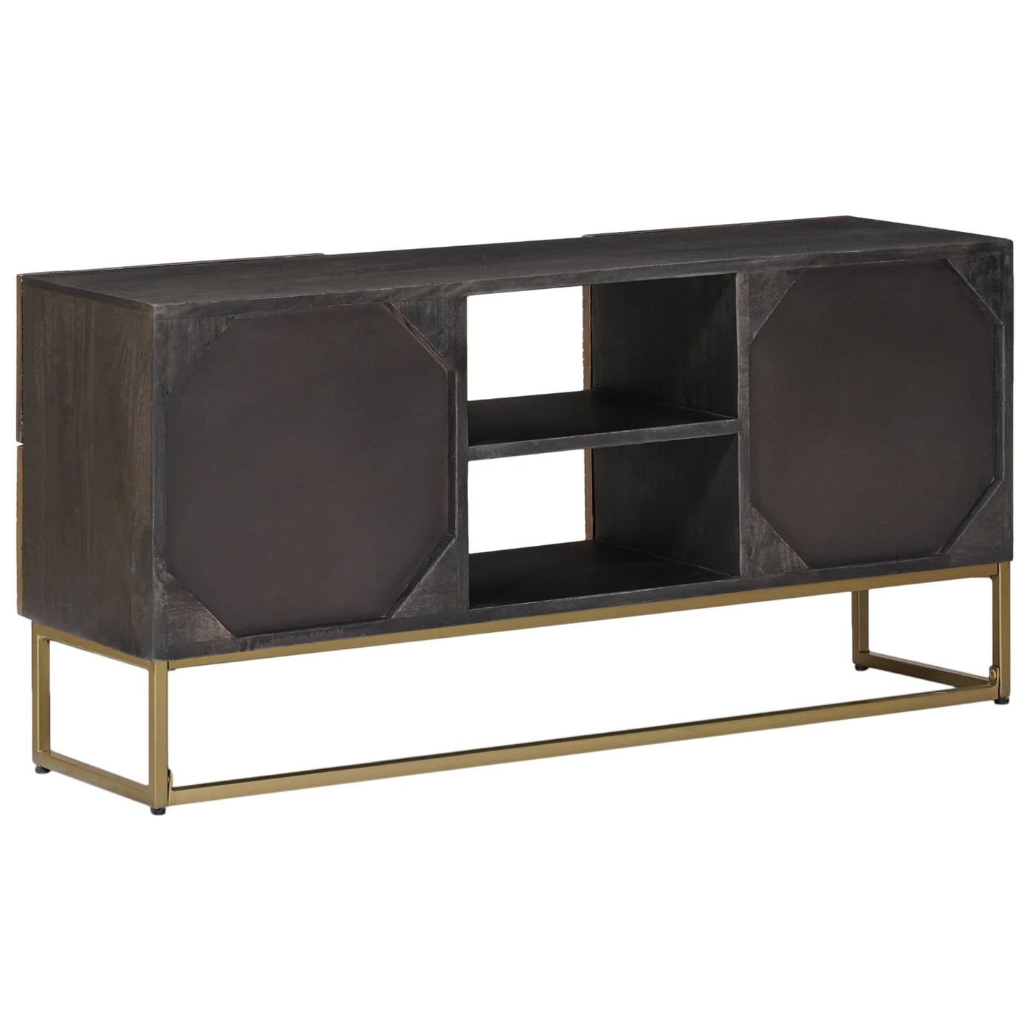 Mobile TV con cassetto con lo scaffale Ottone 105 x 30 x 50 cm | homemem39