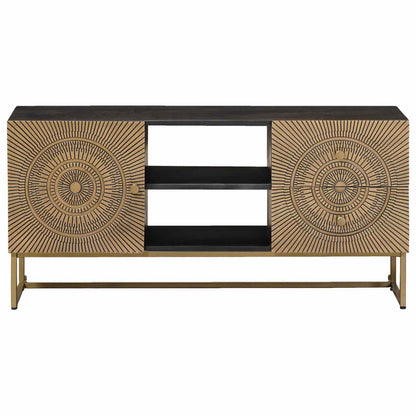 Mobile TV con cassetto con lo scaffale Ottone 105 x 30 x 50 cm | homemem39
