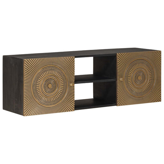 Mobile TV con lo scaffale con porta Ottone 105 x 30 x 35 cm | homemem39
