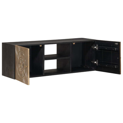 Mobile TV con lo scaffale con porta Ottone 105 x 30 x 35 cm | homemem39