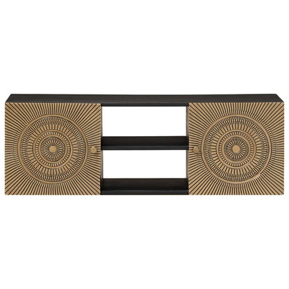 Mobile TV con lo scaffale con porta Ottone 105 x 30 x 35 cm | homemem39