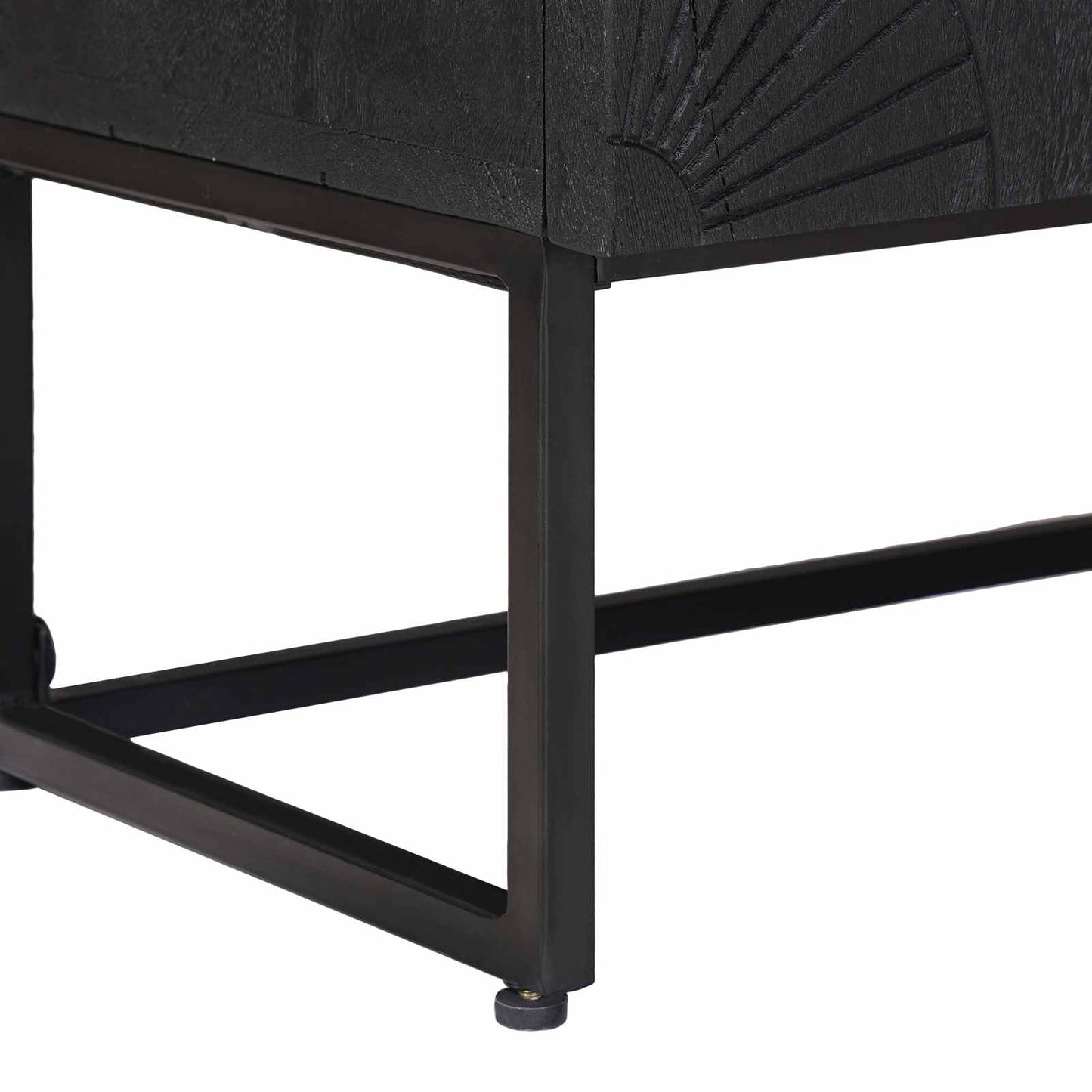 Mobile TV con cassetto con lo scaffale Nero 105 x 30 x 54 cm | homemem39