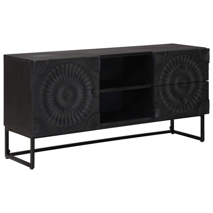 Mobile TV con cassetto con lo scaffale Nero 105 x 30 x 54 cm | homemem39