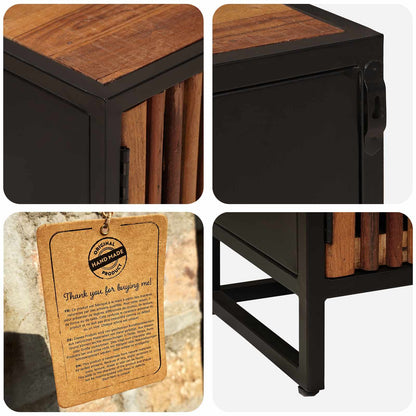 Comodino a muro fatto a mano Naturale 40 x 30 x 50 cm | homemem39