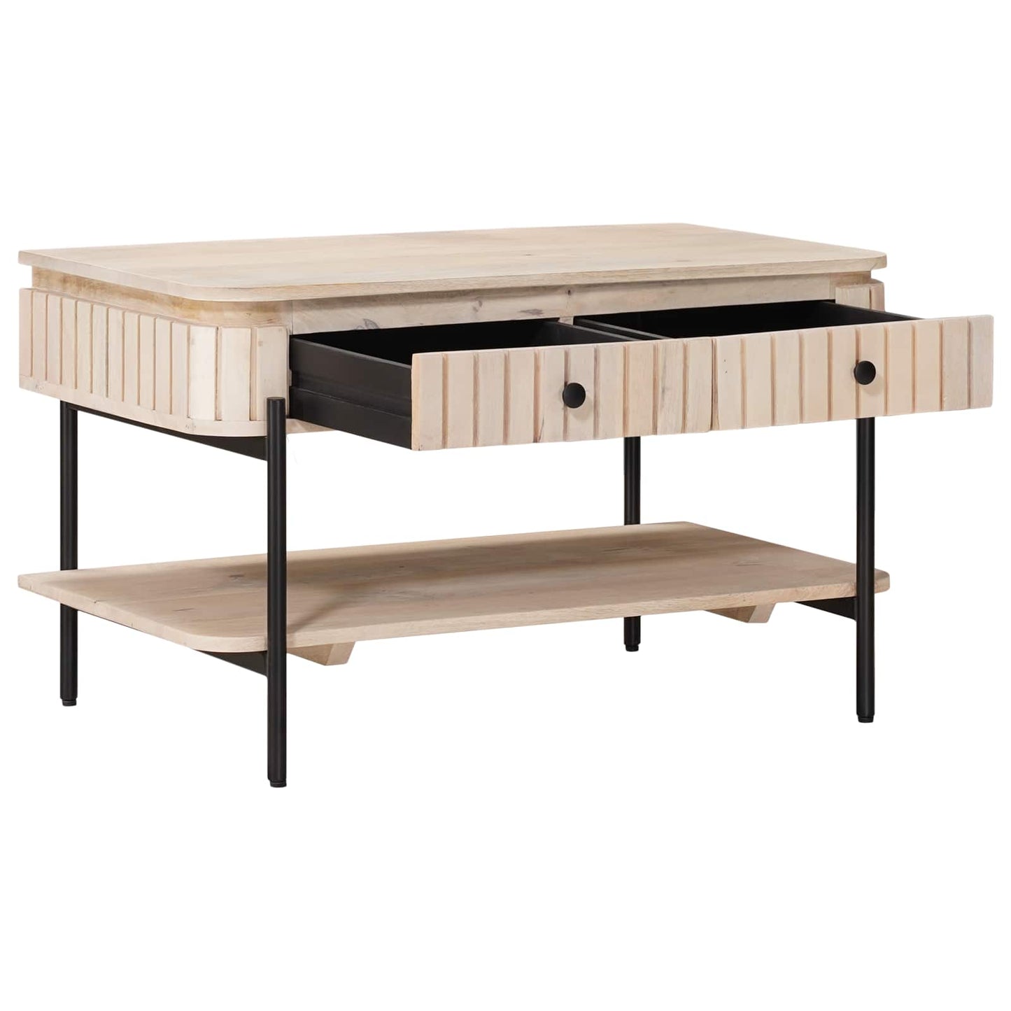 Tavolo da Caffè Fatto a Mano Bianco 85 x 45 x 50 cm | homemem39