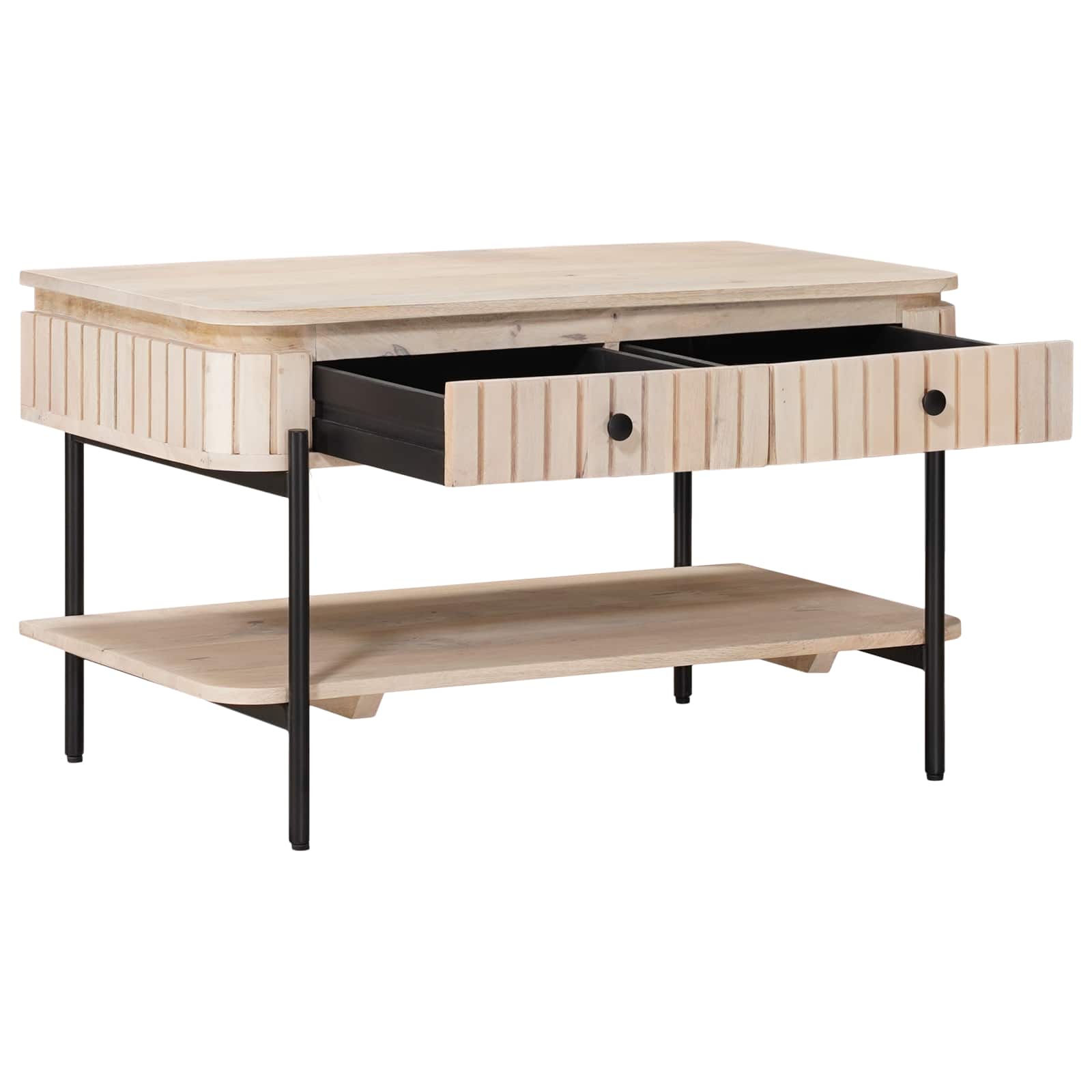 Tavolo da Caffè Fatto a Mano Bianco 85 x 45 x 50 cm | homemem39