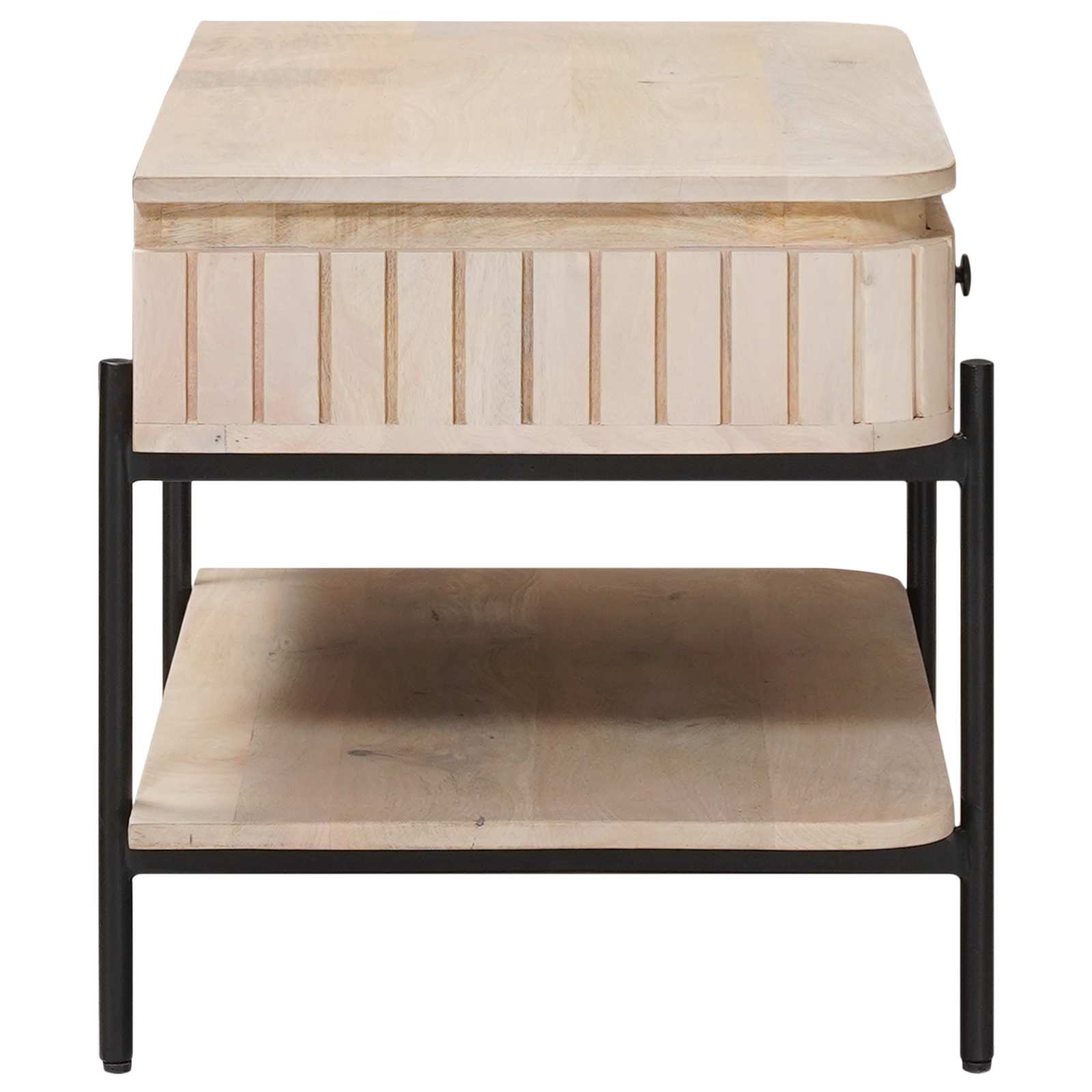 Tavolo da Caffè Fatto a Mano Bianco 85 x 45 x 50 cm | homemem39