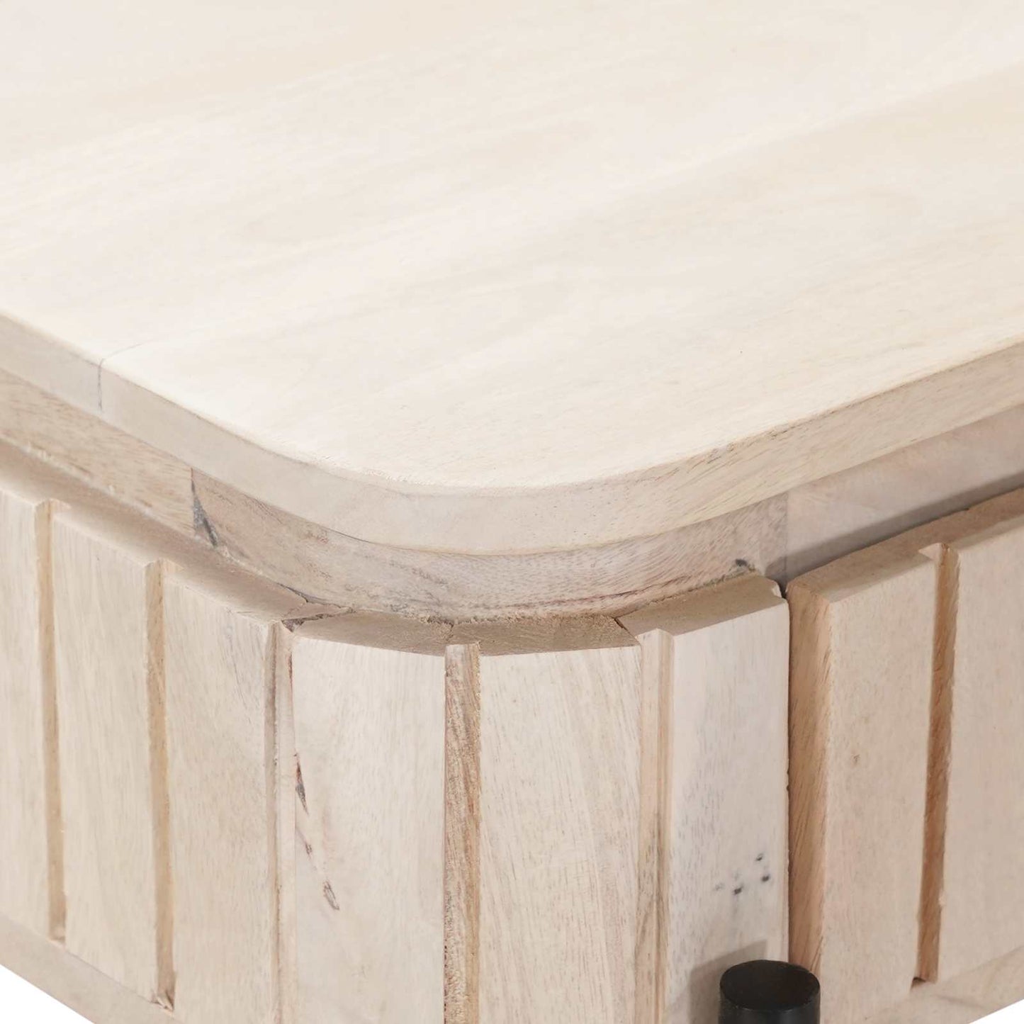 Tavolino fatto a mano Bianco 100 x 30 x 76 cm | homemem39