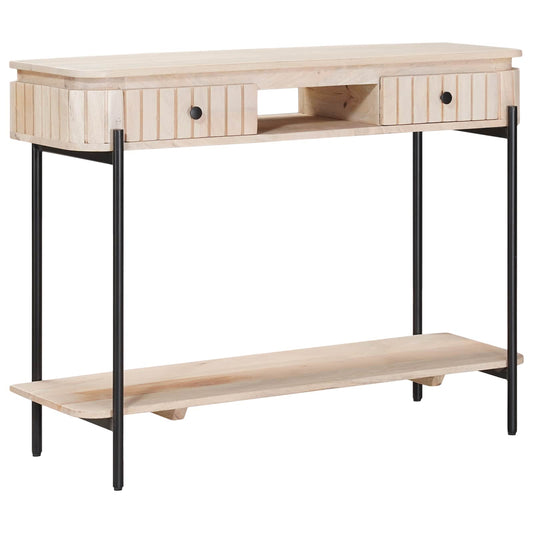 Tavolino fatto a mano Bianco 100 x 30 x 76 cm | homemem39