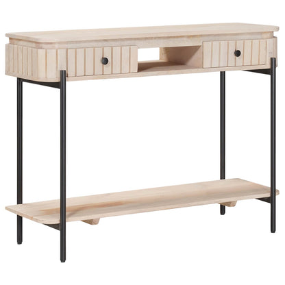 Tavolino fatto a mano Bianco 100 x 30 x 76 cm | homemem39