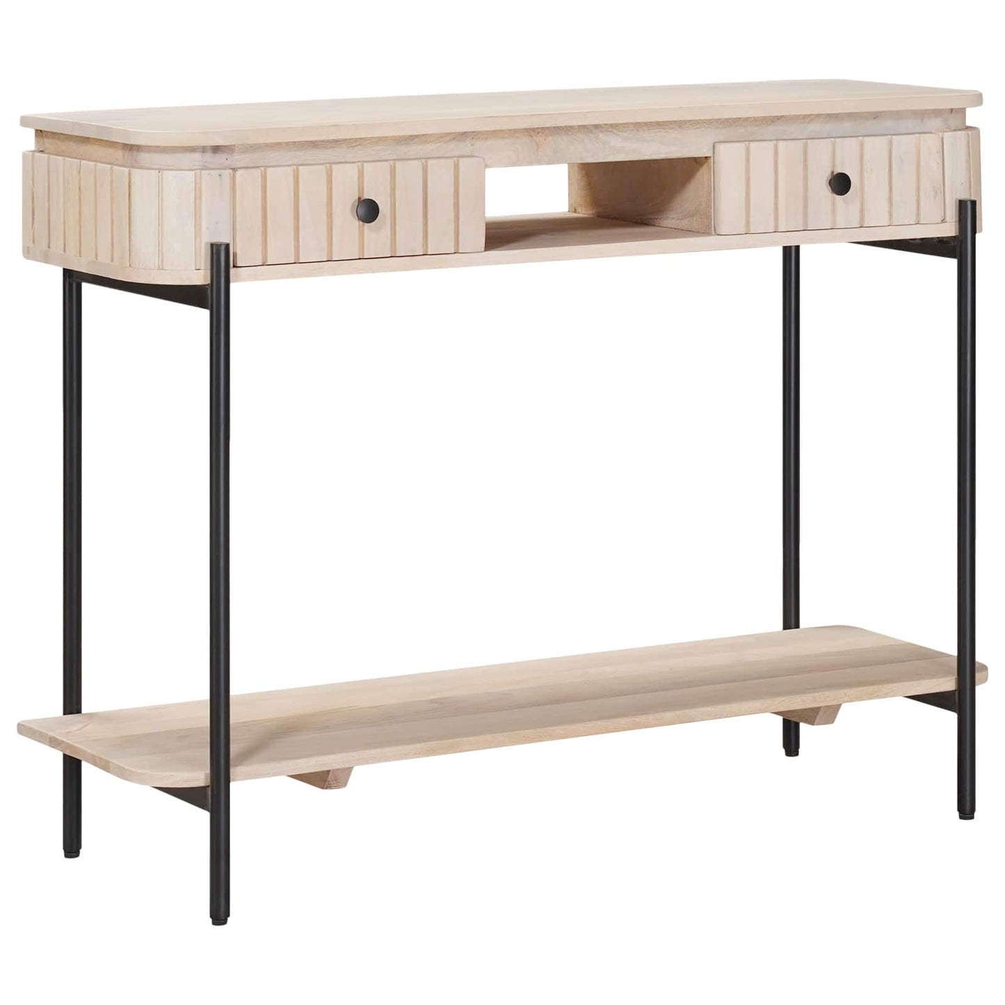 Tavolino fatto a mano Bianco 100 x 30 x 76 cm | homemem39