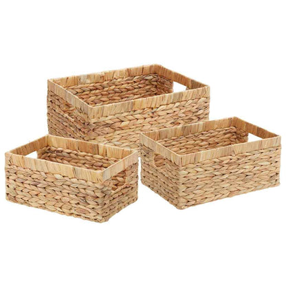 Cesti per Stoccaggio 3 pcs Naturale Giacinto d'acqua | homemem39