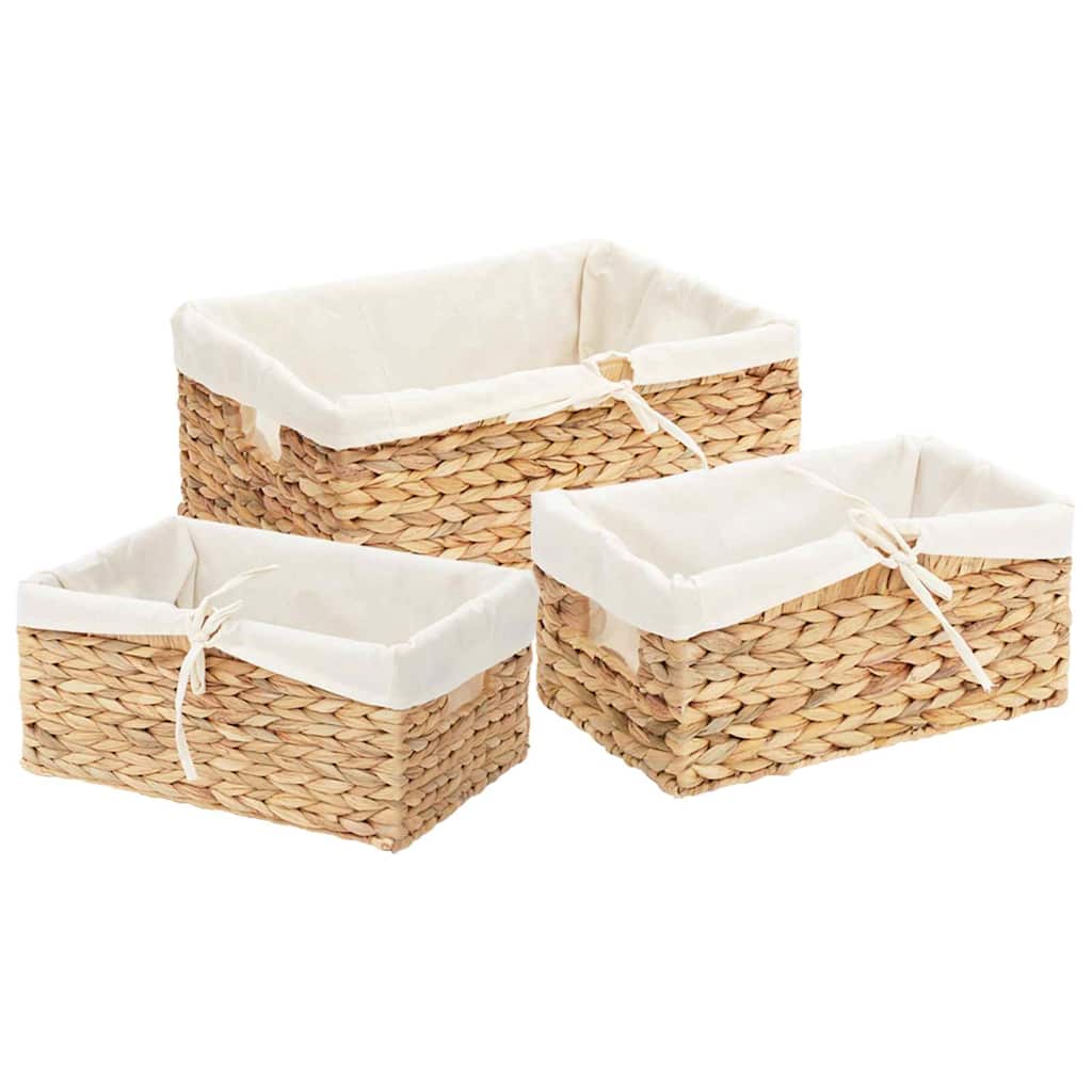 Cesti per Stoccaggio 3 pcs Naturale Giacinto d'acqua | homemem39