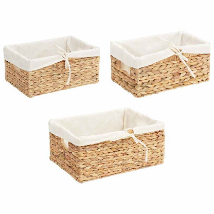 Cesti per Stoccaggio 3 pcs Naturale Giacinto d'acqua | homemem39