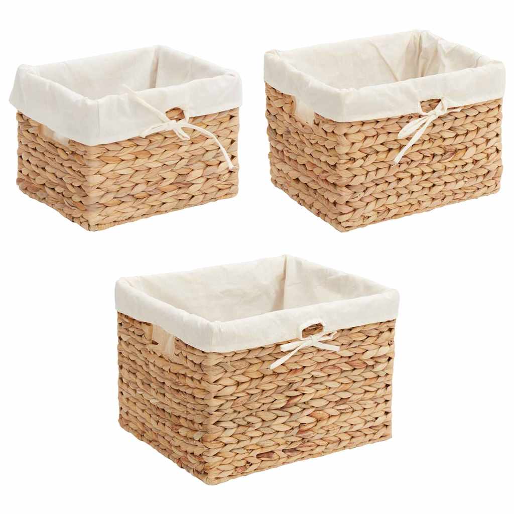 Cesti per Stoccaggio 3 pcs Naturale Giacinto d'acqua | homemem39