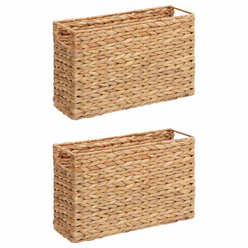 Ceste per Riviste 2 pcs Naturale 39 x 14 x 25 cm