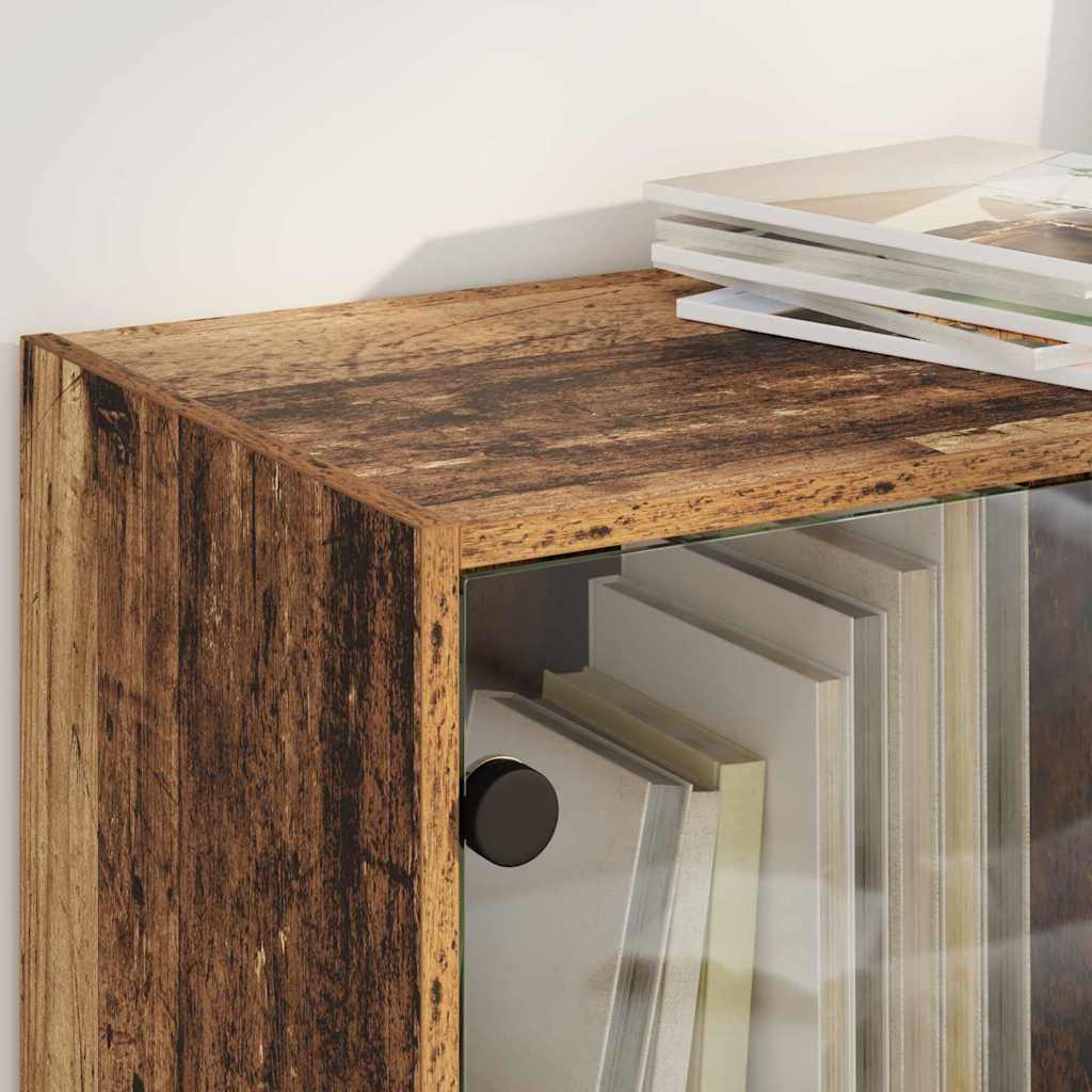 Credenza 2 pcs Legno vecchio 136 x 37 x 142 cm