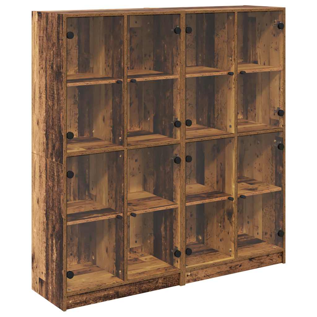 Credenza 2 pcs Legno vecchio 136 x 37 x 142 cm