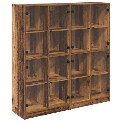 Credenza 2 pcs Legno vecchio 136 x 37 x 142 cm