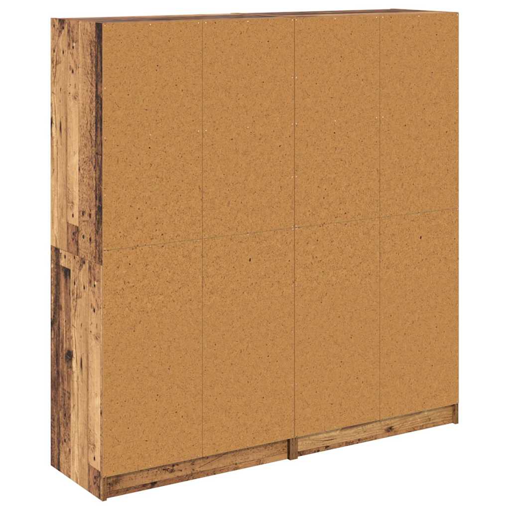 Credenza 2 pcs Legno vecchio 136 x 37 x 142 cm